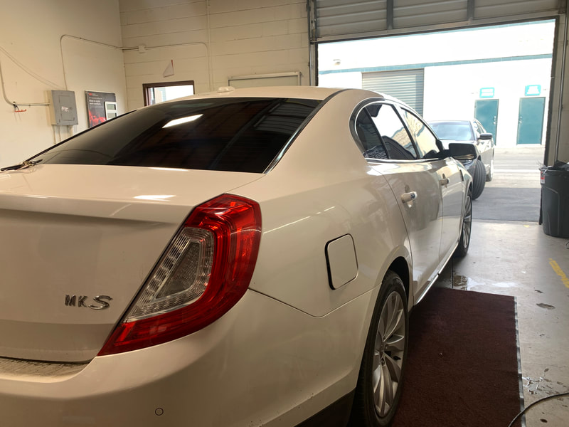 2013 Lincoln MKS with ceramic window tint in Santa Maria, CA