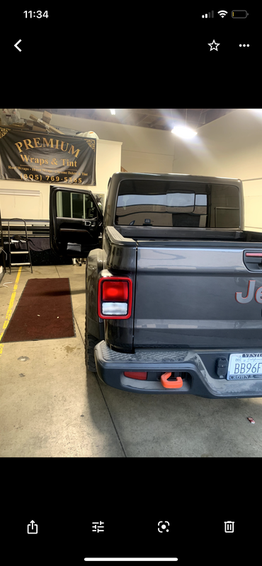 2020 Jeep Gladiator with 35% 3M Ceramic IR window tint in Santa Maria, CA