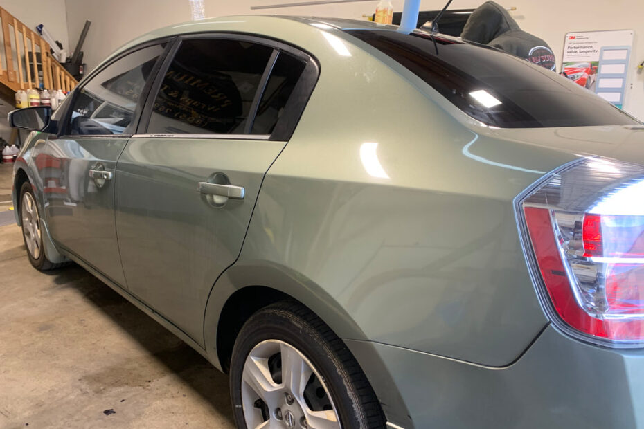 2022 Polestar 2 electric car with ceramic window tint and ceramic coating in Santa Maria, CA