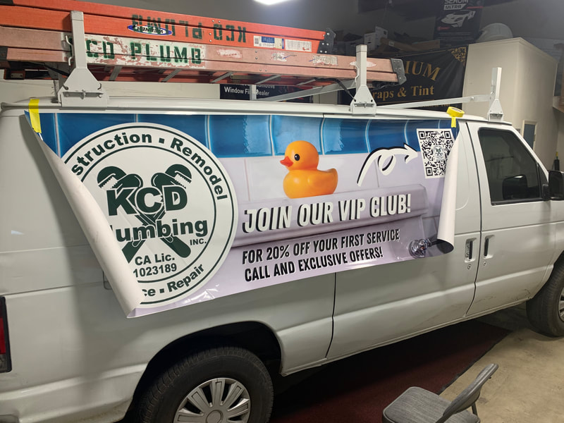 Business vehicle with custom wrap, logo, and decals in Santa Maria, CA