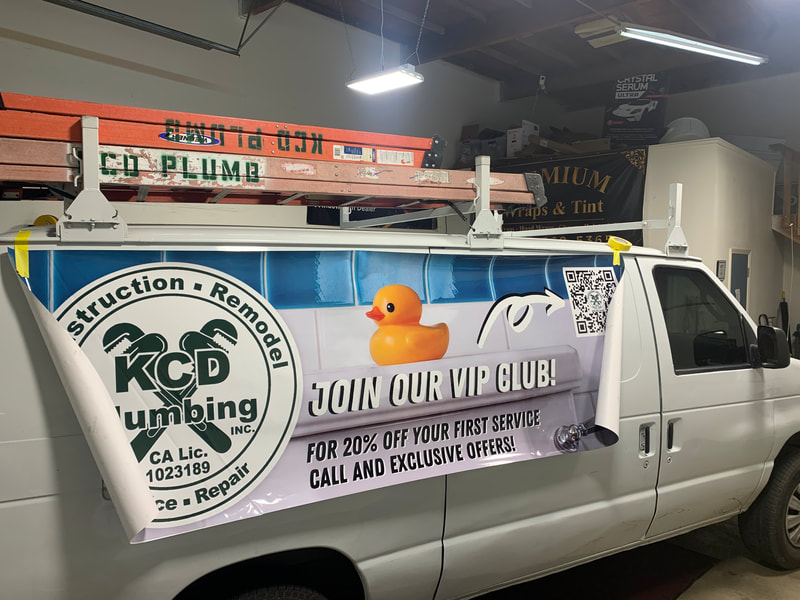 Business vehicle with custom wrap, logo, and decals in Santa Maria, CA