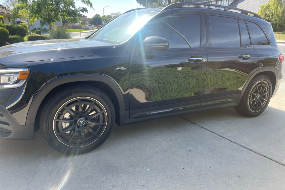 Mercedes-AMG with premium ceramic window tint in Santa Maria, CA