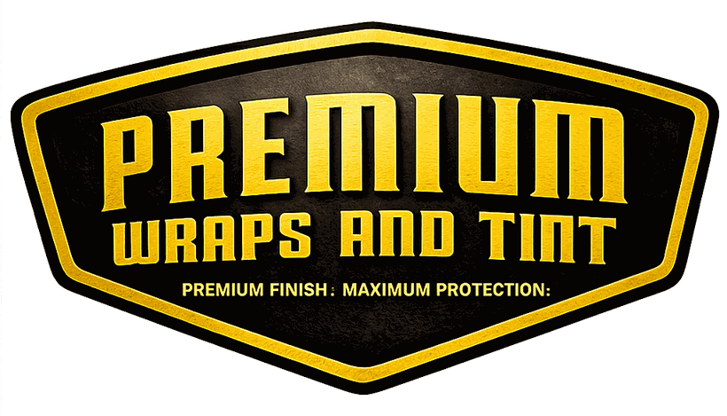 Premium Wraps & Tint gold logo